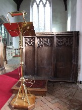 lectern and screen