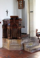 pulpit from Beckham workhouse (c) John Salmon