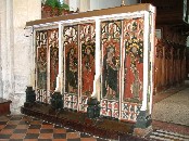 rood screen: north side