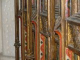Screen detail: buttresses and gilding