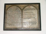 Decalogue, now on north chancel wall