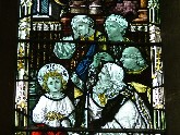 east window detail - the finding in the temple