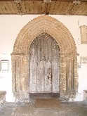 doorway with contemporary doors