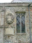 memorial and Perp window in north wall