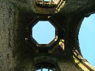 east tower: looking up