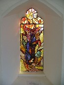 Shadrach, Meshach, and Abednego with the angel in the fiery furnace